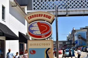 directory sign in a tourist area